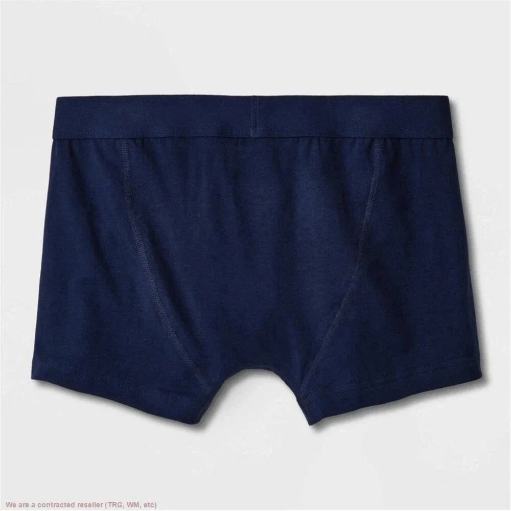 Men's Floral Leaf Print Trunks 2pk - Goodfellow & Co Blue/Navy S